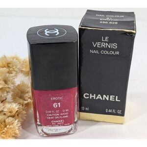 NIB😍Vintage Chanel Le Vernis Longwear Nail Colour *Erotic 61* Polish Box Damage
